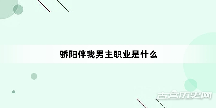 骄阳伴我男主职业是什么