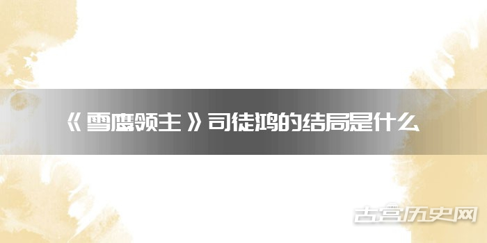 《雪鹰领主》司徒鸿的结局是什么