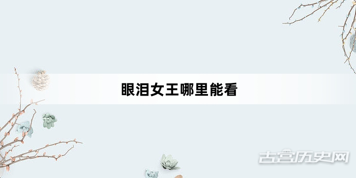 眼泪女王哪里能看