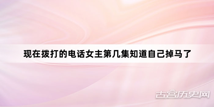 现在拨打的电话女主第几集知道自己掉马了