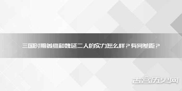 三国时期姜维和魏延二人的实力怎么样？有何差距？