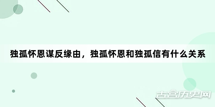 独孤怀恩谋反缘由，独孤怀恩和独孤信有什么关系