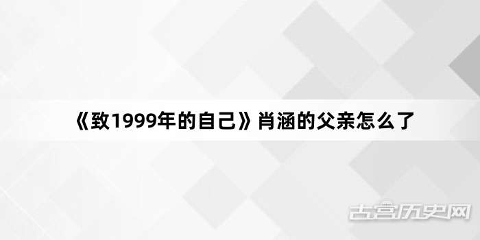 《致1999年的自己》肖涵的父亲怎么了