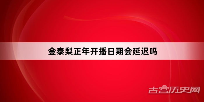 金泰梨正年开播日期会延迟吗