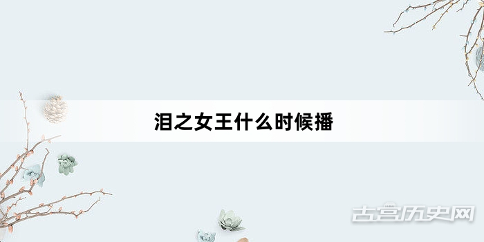 泪之女王什么时候播