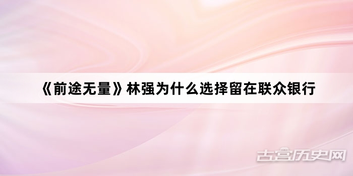 《前途无量》林强为什么选择留在联众银行