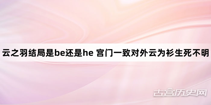 云之羽结局是be还是he 宫门一致对外云为衫生死不明