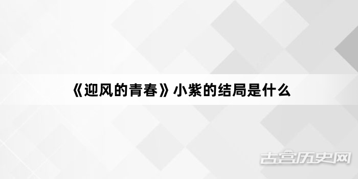 《迎风的青春》小紫的结局是什么