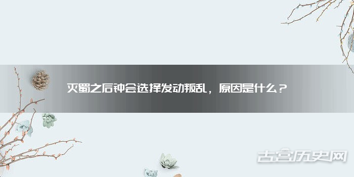 灭蜀之后钟会选择发动叛乱，原因是什么？