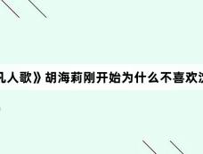 《凡人歌》胡海莉刚开始为什么不喜欢沈琳
