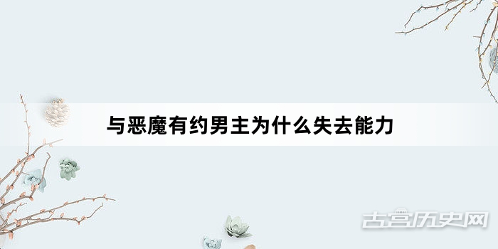 与恶魔有约男主为什么失去能力