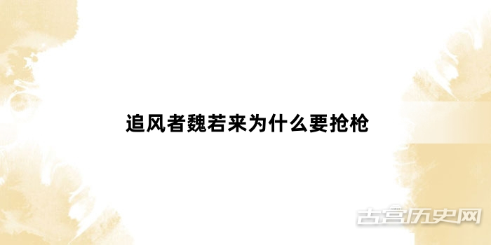追风者魏若来为什么要抢枪