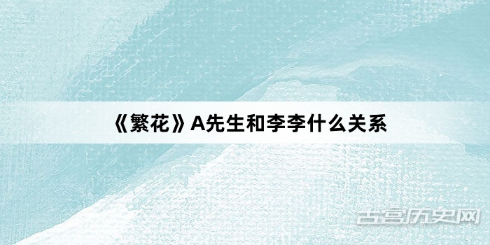 《繁花》A先生和李李什么关系