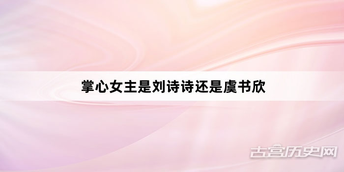 掌心女主是刘诗诗还是虞书欣