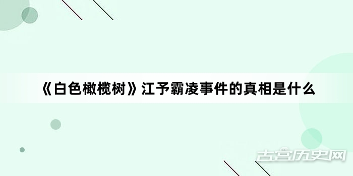 《白色橄榄树》江予霸凌事件的真相是什么