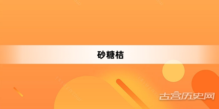 “砂糖桔”网络梗词解释