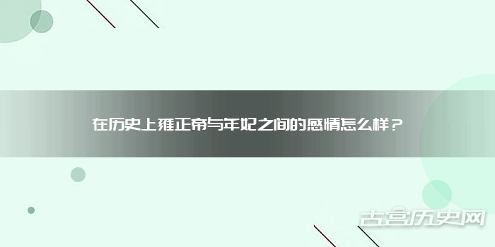 在历史上雍正帝与年妃之间的感情怎么样？