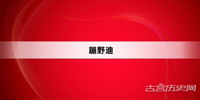 蹦野迪