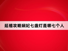 延禧攻略娴妃七盏灯是哪七个人