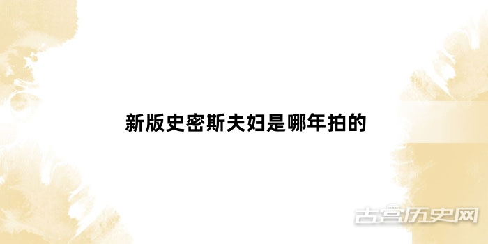 新版史密斯夫妇是哪年拍的