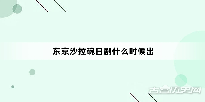 东京沙拉碗日剧什么时候出