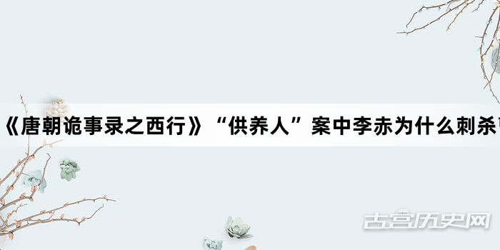 《唐朝诡事录之西行》“供养人”案中李赤为什么刺杀曹仲达