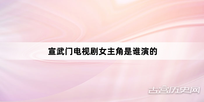 宣武门电视剧女主角是谁演的