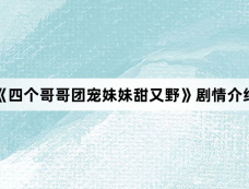 《四个哥哥团宠妹妹甜又野》剧情介绍