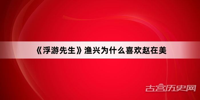 《浮游先生》渔兴为什么喜欢赵在美