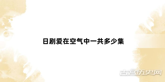 日剧爱在空气中一共多少集