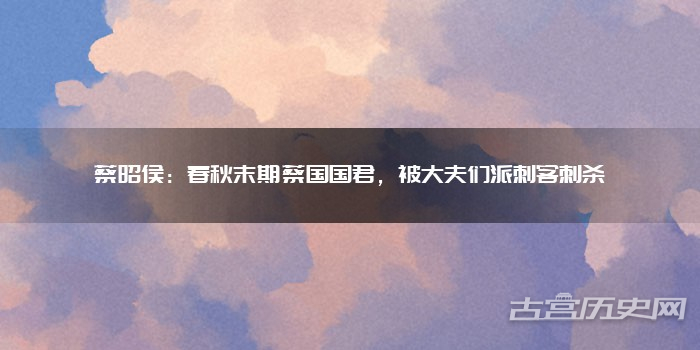 蔡昭侯：春秋末期蔡国国君，被大夫们派刺客刺杀
