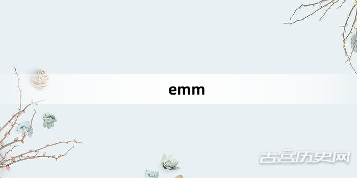 “emm”网络梗词解释