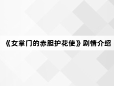 《女掌门的赤胆护花使》剧情介绍