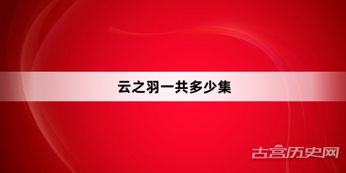 云之羽一共多少集