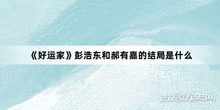《好运家》彭浩东和郝有嘉的结局是什么