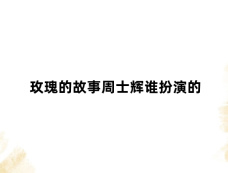 玫瑰的故事周士辉谁扮演的