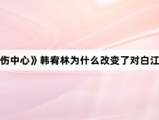 《重症外伤中心》韩宥林为什么改变了对白江赫的看法