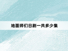 地面师们日剧一共多少集