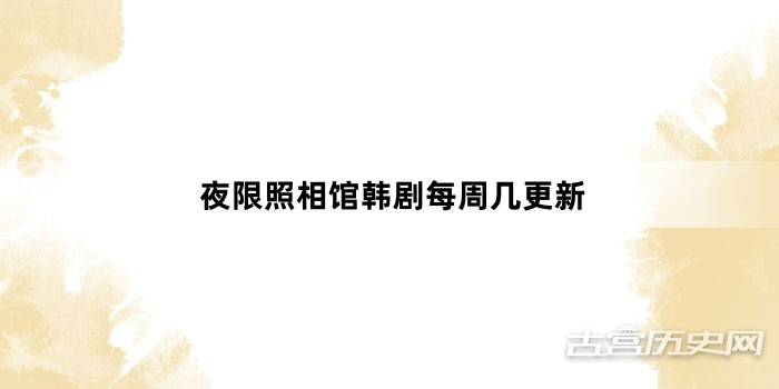 夜限照相馆韩剧每周几更新