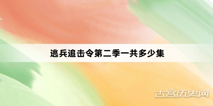 逃兵追击令第二季一共多少集
