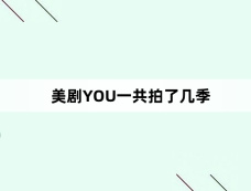 美剧YOU一共拍了几季