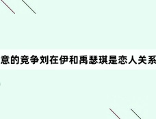 善意的竞争刘在伊和禹瑟琪是恋人关系吗