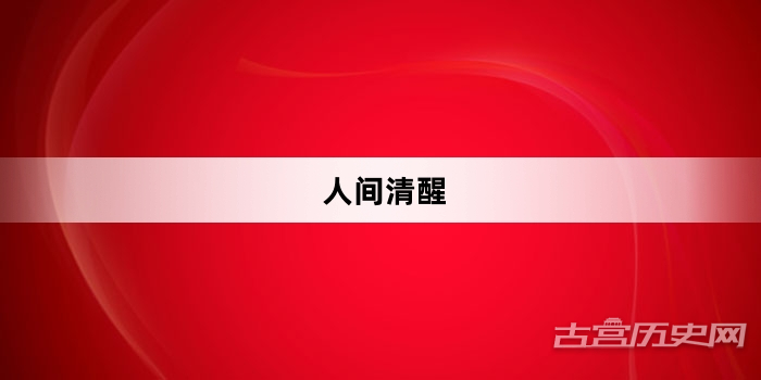 “人间清醒”网络梗词解释
