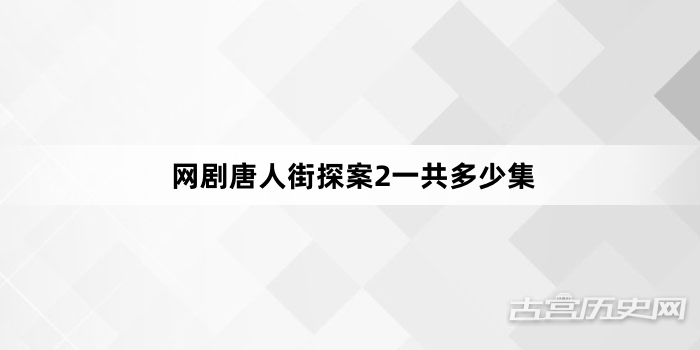 网剧唐人街探案2一共多少集