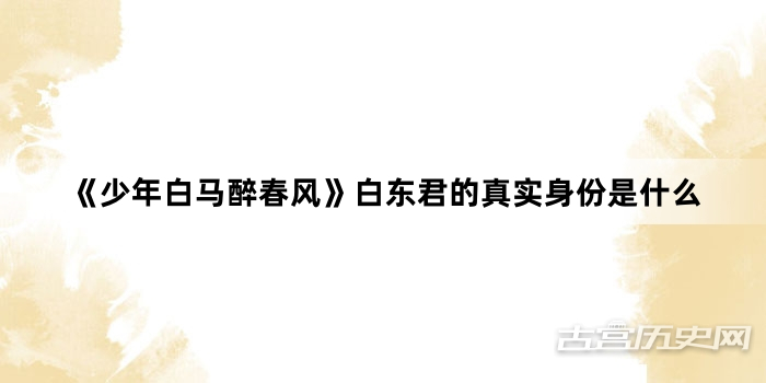 《少年白马醉春风》白东君的真实身份是什么
