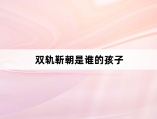 双轨靳朝是谁的孩子