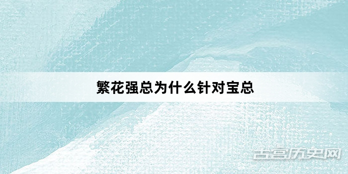 繁花强总为什么针对宝总