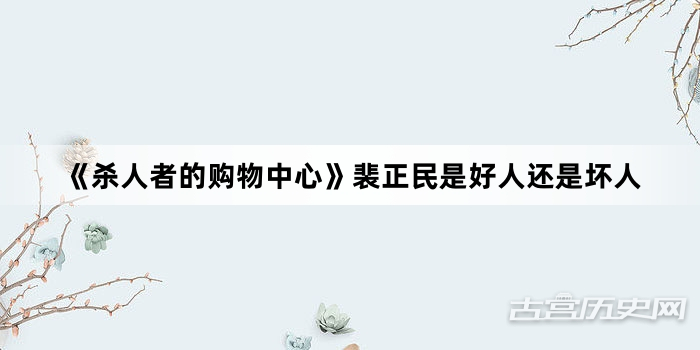 《杀人者的购物中心》裴正民是好人还是坏人