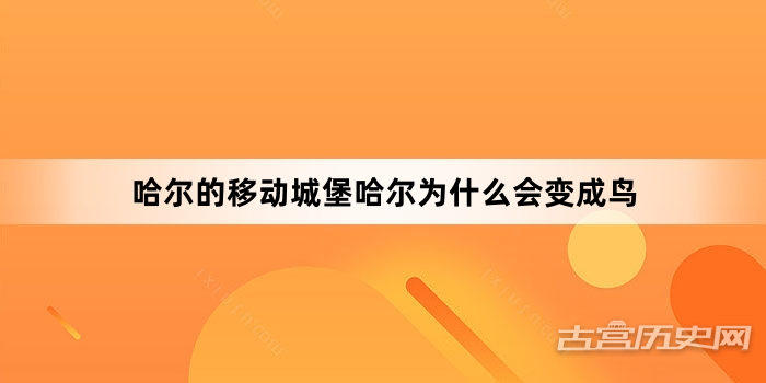 哈尔的移动城堡哈尔为什么会变成鸟