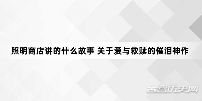 照明商店讲的什么故事 关于爱与救赎的催泪神作